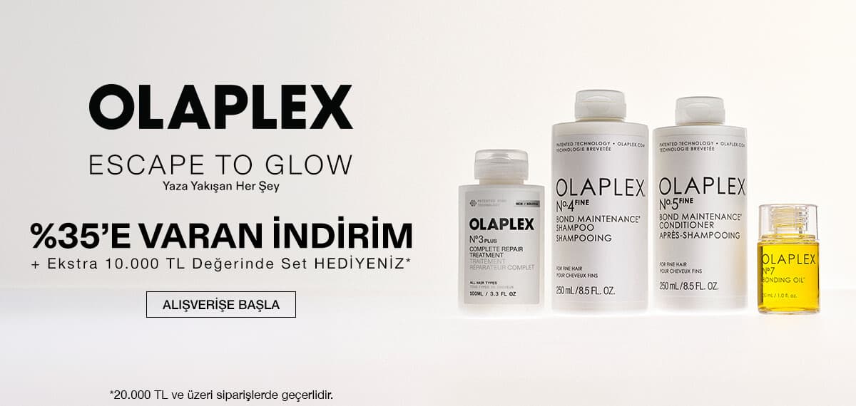 OLAPLEX ÜRÜNLERİNDE %35'E VARAN İNDİRİM +EKSTRA HEDİYE FIRSATI