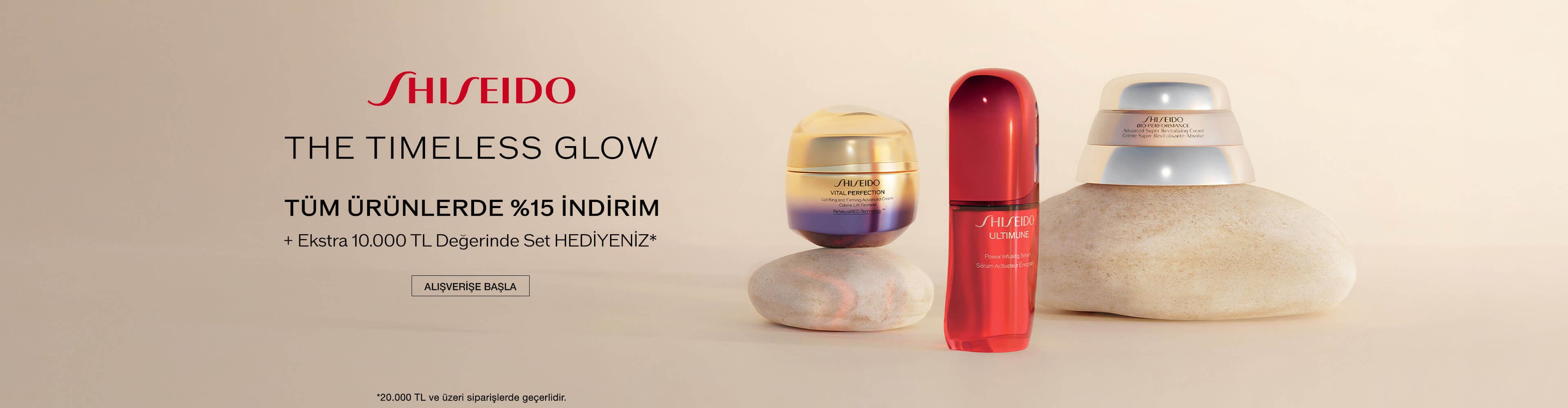 Slider - Shiseido %15 İndirim