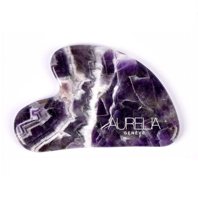 AMETHYST CRYSTAL HEART GUA SHA