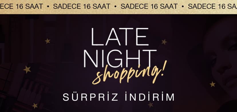 SADECE 16 SAAT GEÇERLİ SÜRPRİZ İNDİRİM FIRSATI