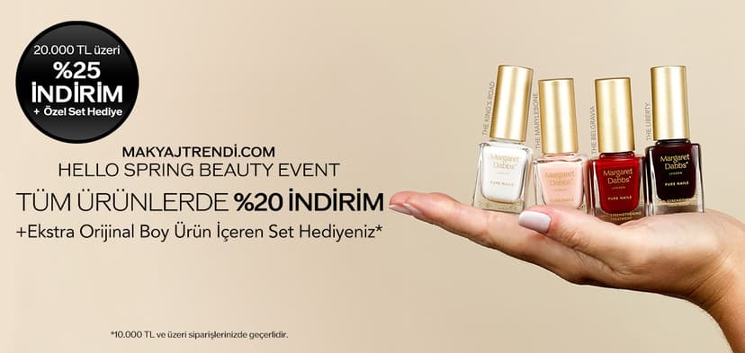 MARGARET DABBS LONDON TÜM ÜRÜNLERDE %20 İNDİRİM +EKSTRA HEDİYE FIRSATI