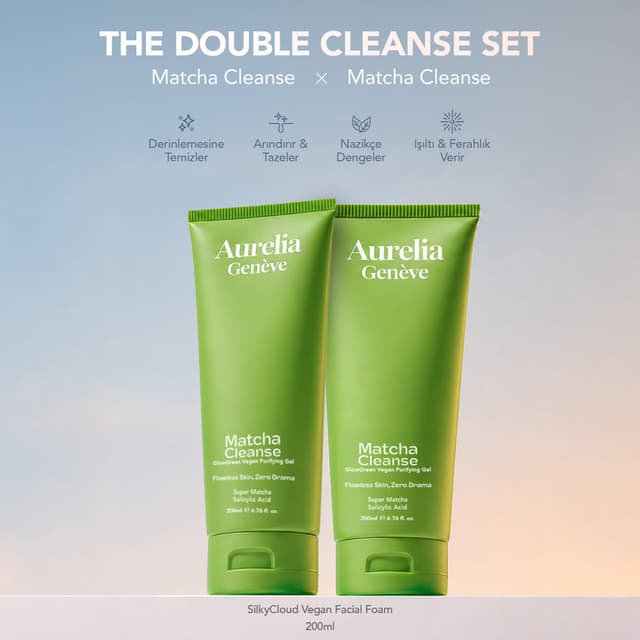 THE DOUBLE CLEANSE - MATCHA x MATCHA SET