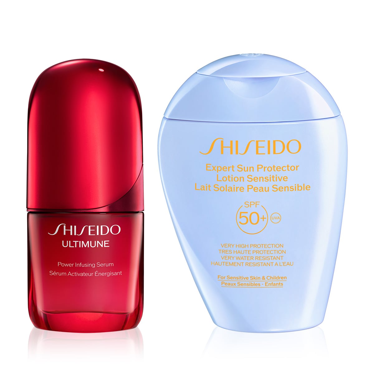 Yaşlanmayı Yavaşlatan Serum & Hassas Ciltler ve Çocuklar İçin SPF50+Güneş Koruyucu Losyon Seti 
