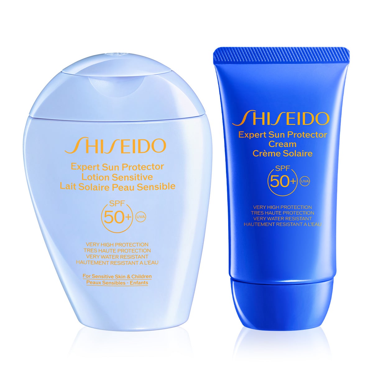 Cilt Bakım İçerikli Güneş Koruyucu Krem & Hassas Ciltler ve Çocuklar İçin SPF50+ Güneş Koruyucu Losyon Seti 
