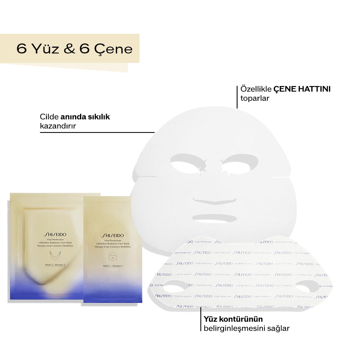 Yüz & Jawline (Kontur çizgisi) Şekillendirme ve Toparlama Uzmanı Maske