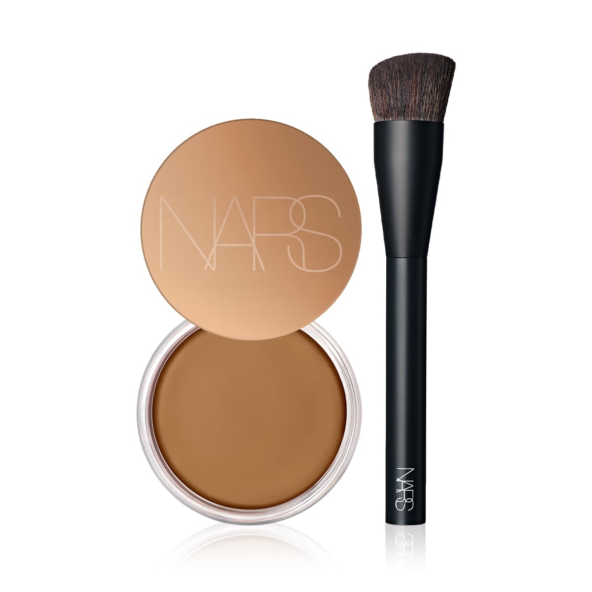 Krem Bronzer & Bronzer Fırça Seti