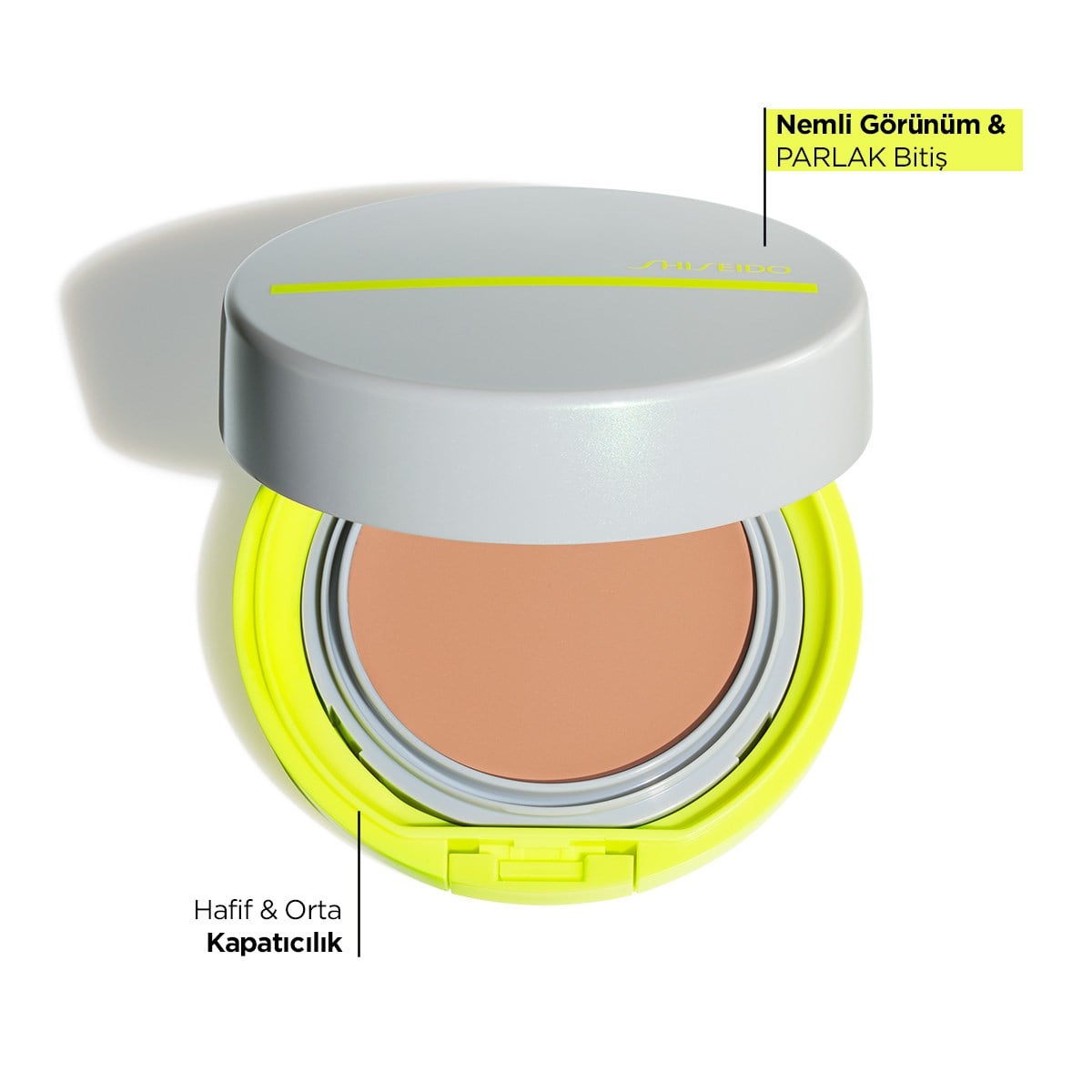 Suya, Terlemeye Karşı Dayanıklı, Hızlı Kuruyan Güneş Koruyucu Kompakt BB Krem SPF50+