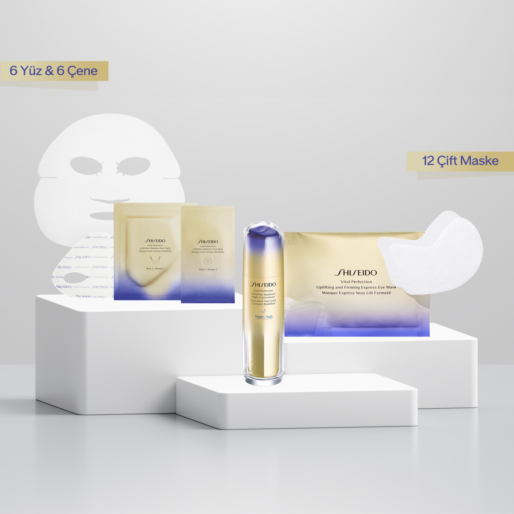 Retinol İçeren & Cildi Aydınlatan & Lifting Etkisi Veren Gece Cilt Bakım Seti