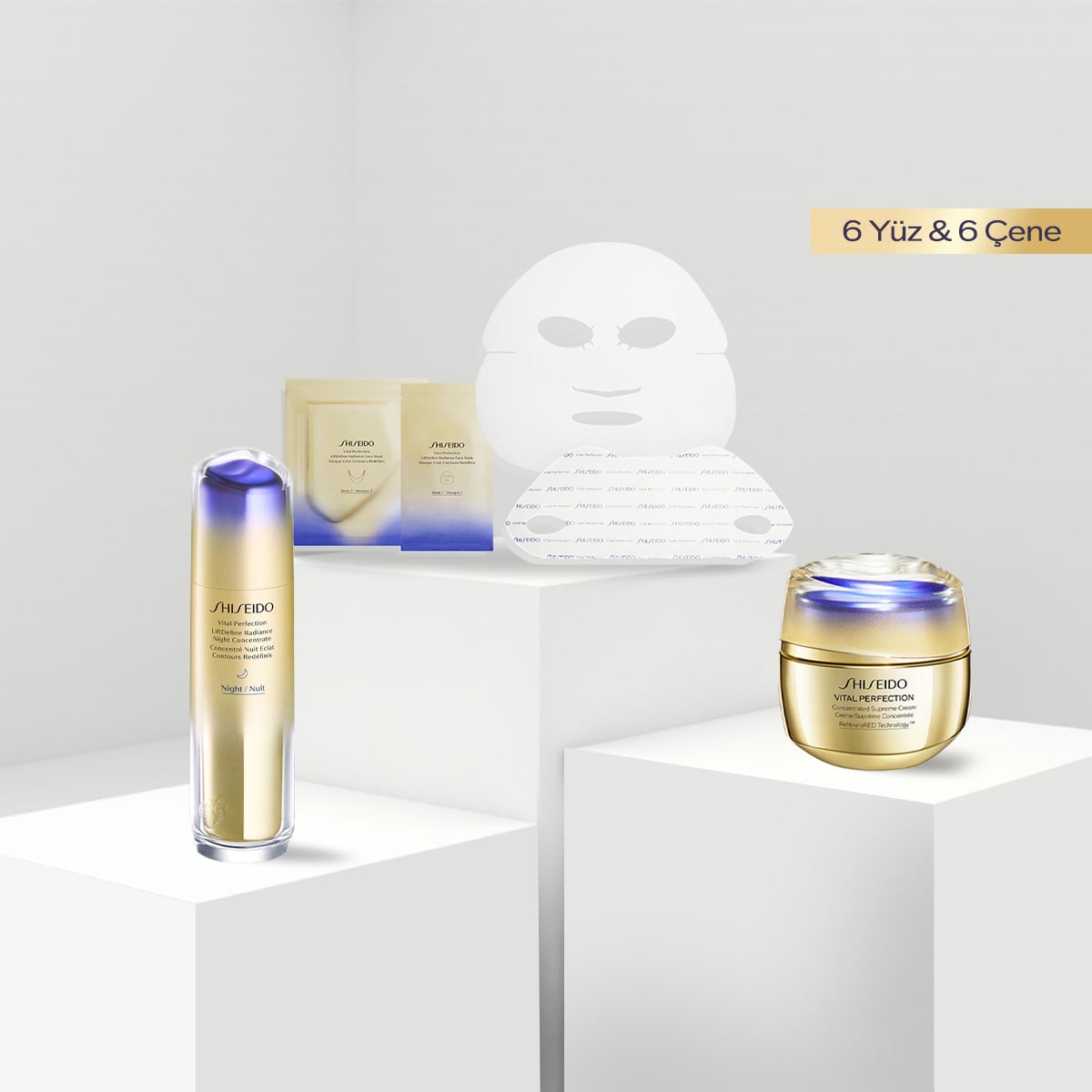 Retinol İçeren, Cildi Sıkılaştıran, Toparlayan & Yaşlanma Karşıtı Etkili Gece Bakım Seti