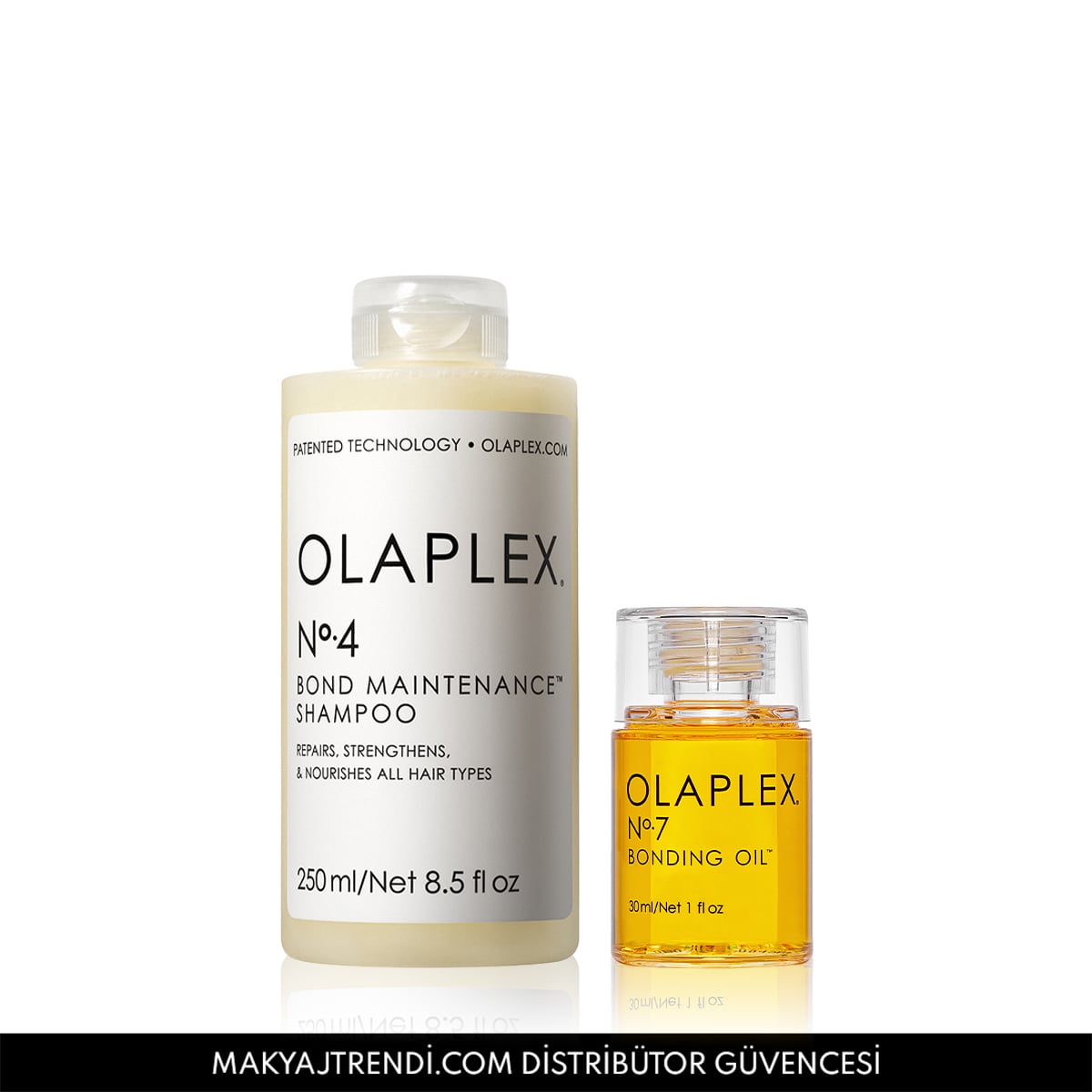 Saçları Temizleyen ve Parlaklaştıran Bağ Güçlendirici Şampuan & Saç Bakım Yağı Seti
