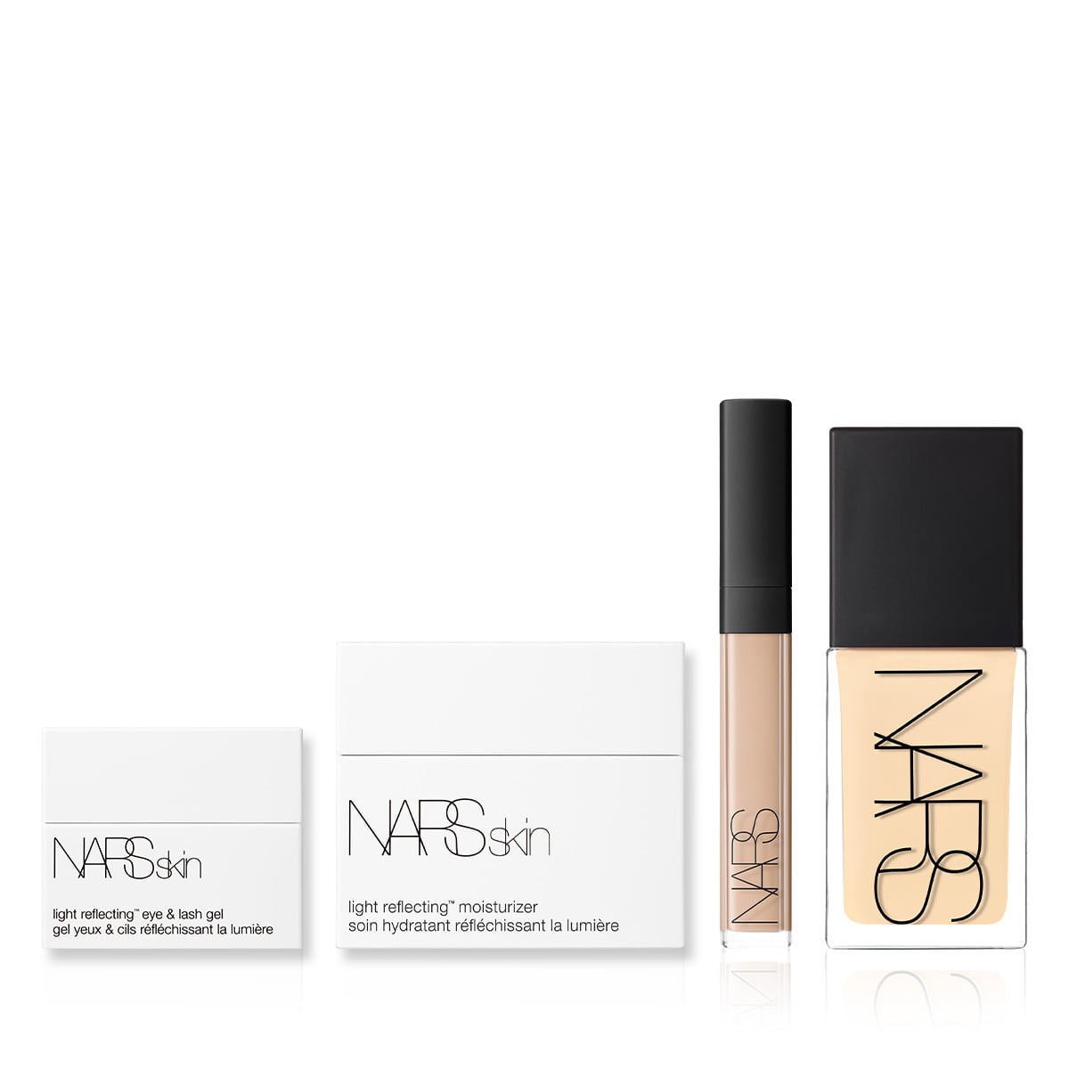 Cildi Makyaja Hazırlayan ve Pürüzsüzleştiren Nemlendirici & Göz ve Kirpik Jeli & Kapatıcı & Fondöten Seti