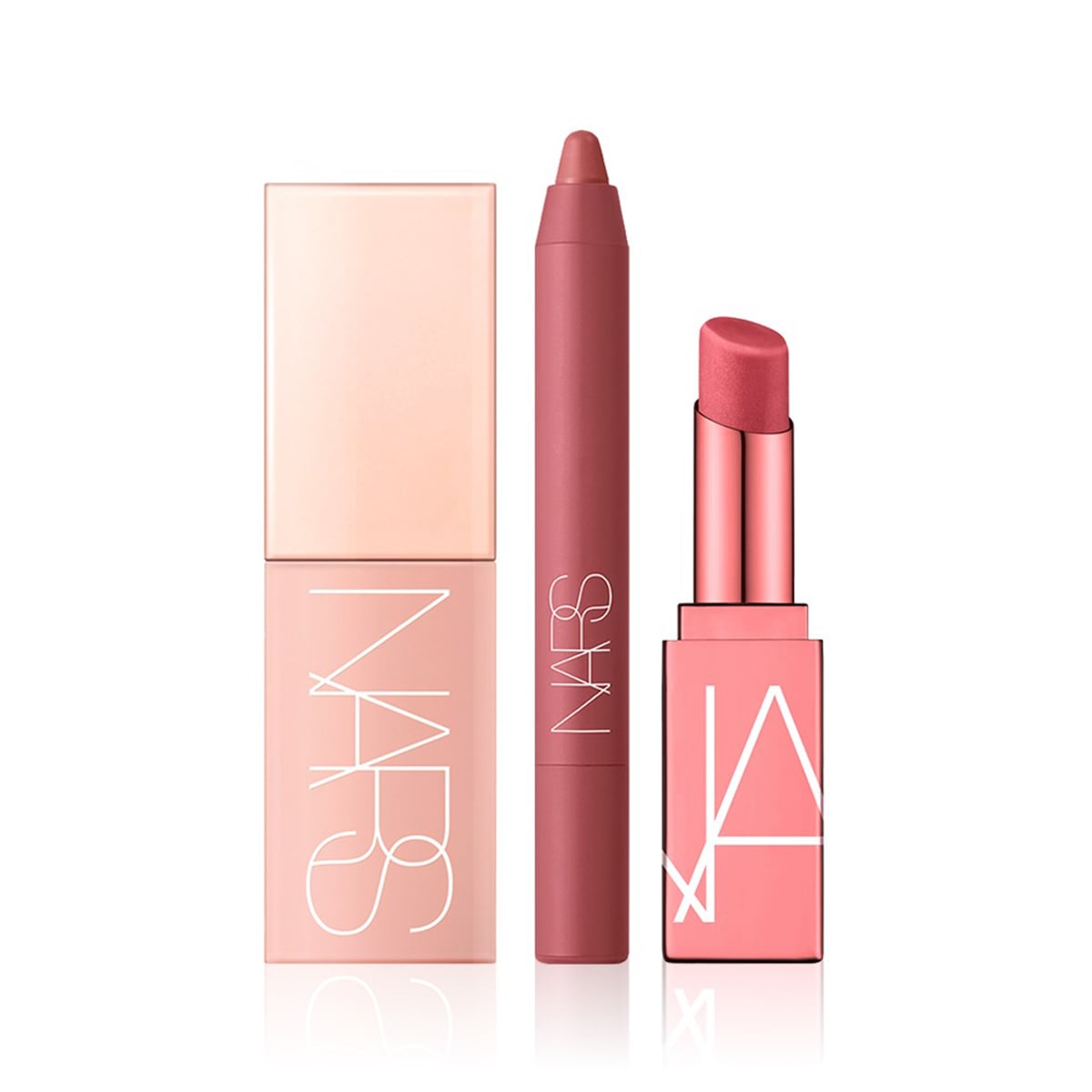 Mat Bitişli Kalem Ruj, Likit Allık & Dudakları Nemlendiren Set