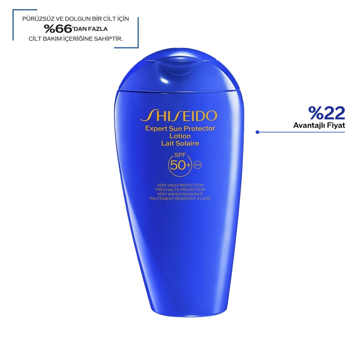 Suya ve Isıya Çok Dayanıklı, İz Bırakmayan Güneşe Karşı Koruyucu Losyon SPF50+