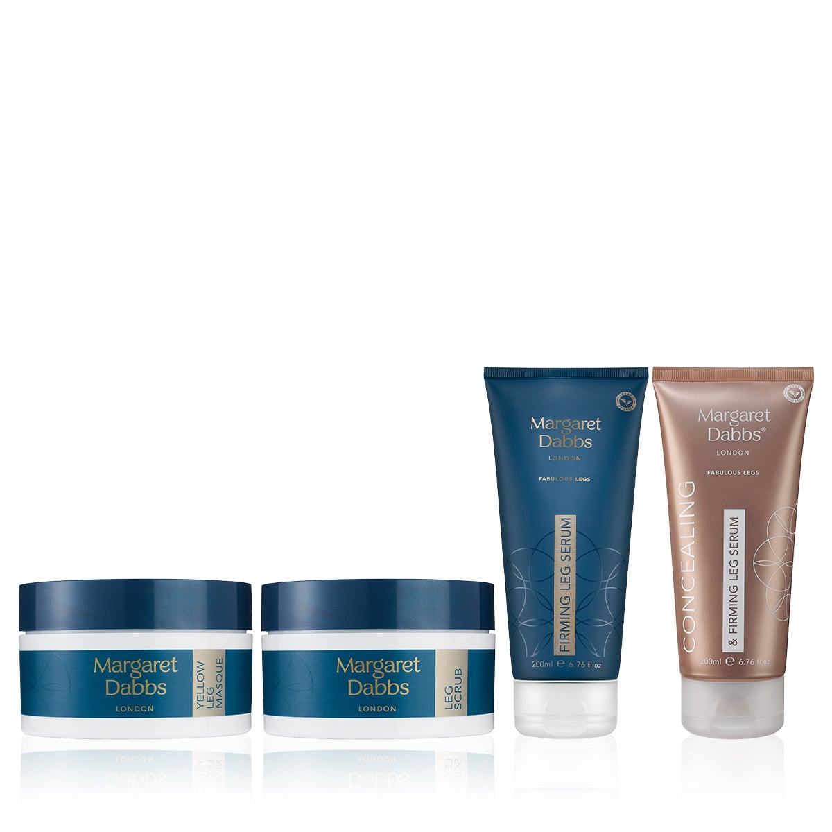 Kapatıcı Etkili, Sıkılaştırıcı Serum & Pürüzsüzleştirici Bacak Peelingi & Parlatıcı Etkili Bacak Maskesi Seti