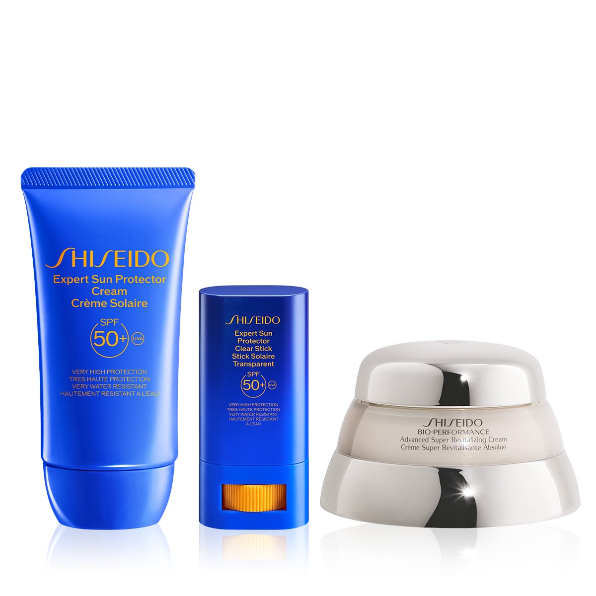 Hyalüronik Asit İçeren Yaşlanma Karşıtı Nemlendirici, Güneşten Koruyan Stik ve Krem Seti