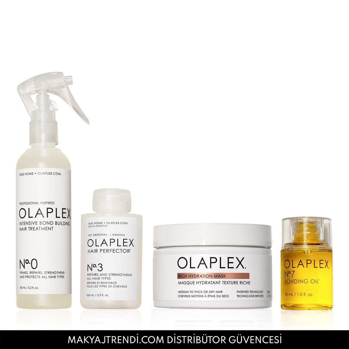 Kalın Telli Saçlar İçin Bağ Güçlendirici & Parlaklaştırıcı & Yoğun Onarıcı Saç Bakım Seti
