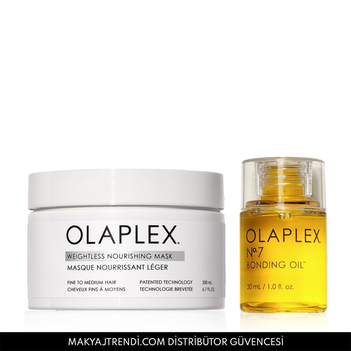 İnce Telli Saçlar İçin Bağ Güçlendirici Saç Bakım Yağı & Besleyici Maske Seti