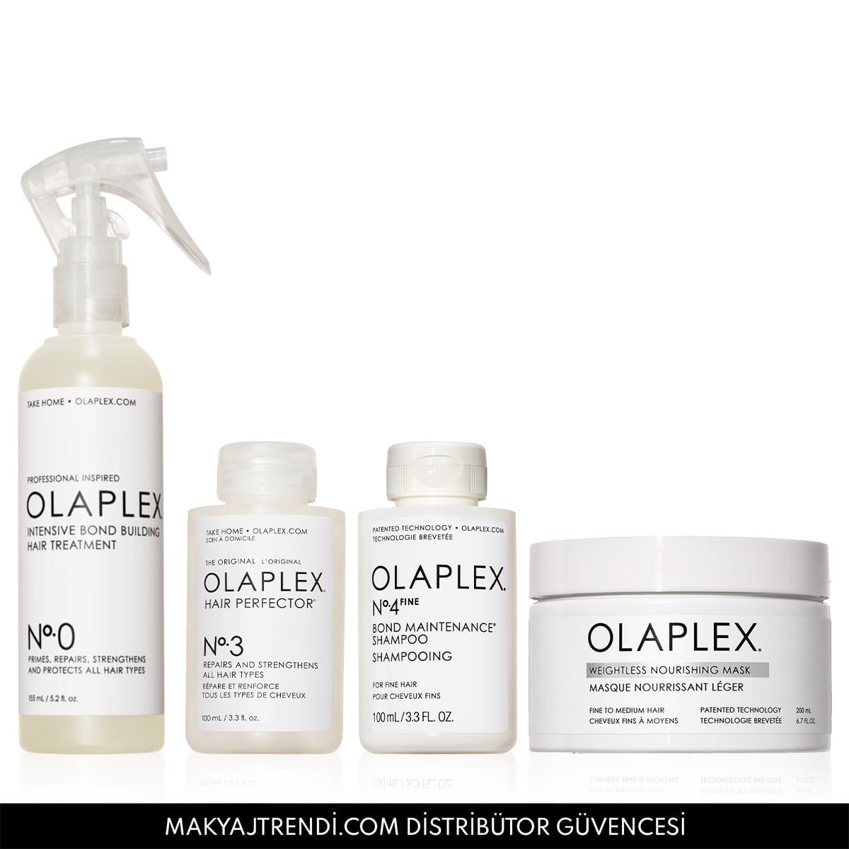 İnce Telli Saçlar İçin Yoğun Onarıcı & Bağ Güçlendirici & Besleyici Bakım Seti