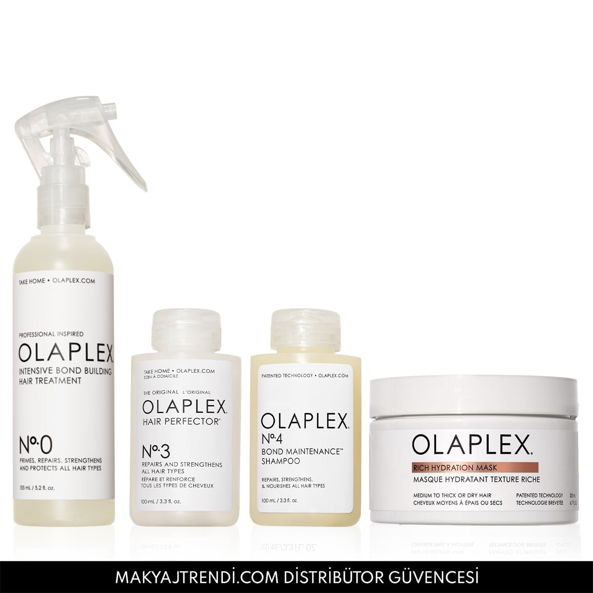 Kalın Telli Saçlar İçin Yoğun Onarıcı & Bağ Güçlendirici & Nemlendirici Bakım Seti