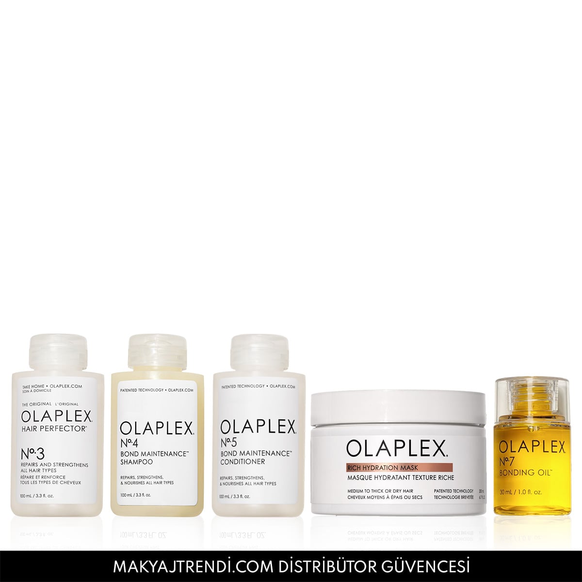 Kalın Telli Saçlar İçin Bağ Güçlendirici, Onarıcı, Besleyici Bakım Seti