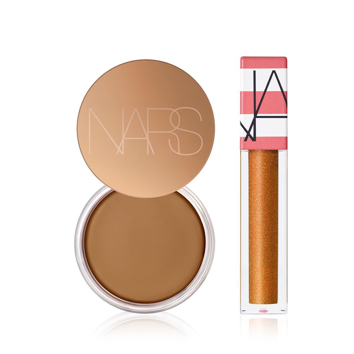 Krem Bronzer & Renkli Dudak Yağı Seti