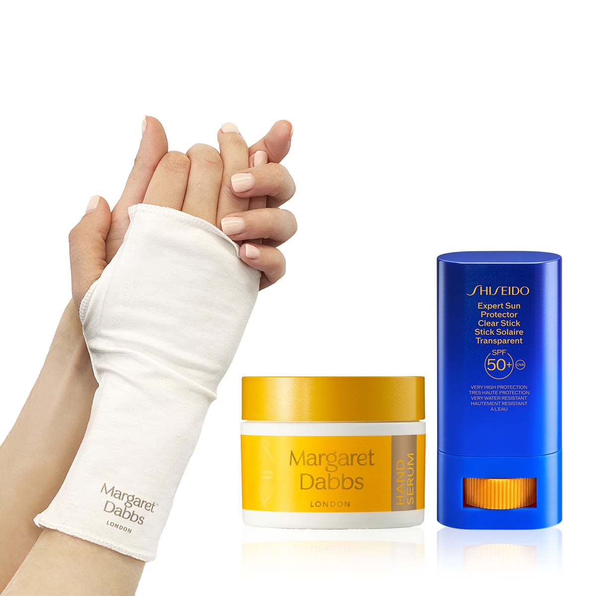 Yaşlanma Karşıtı El Serumu & Lüks Bakım Eldiveni & Güneş Koruyucu Stik Seti