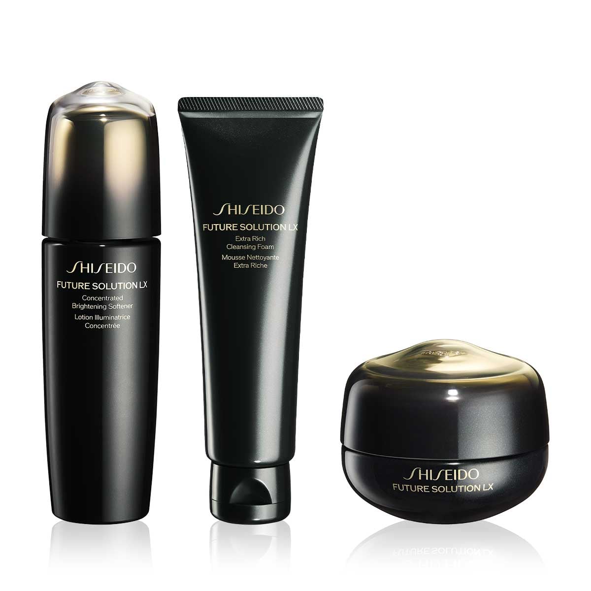 Lüks Temizleme Köpüğü, Pürüzsüzleştiren Lüks Losyon & Göz ve Dudak İçin Lüks Bakım Kremi Seti