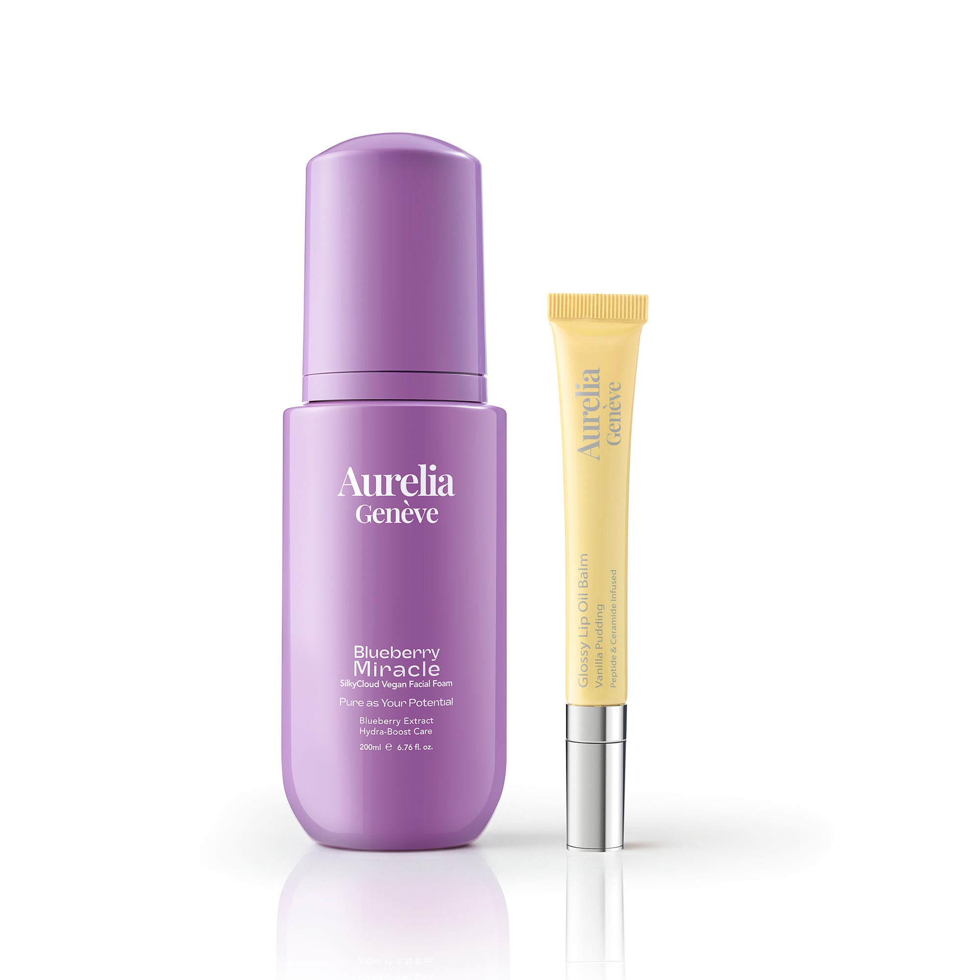 Nemlendirici Vegan Yüz Temizleme Köpüğü & Nemlendirici Etkili Renkli Lip Balm Seti 