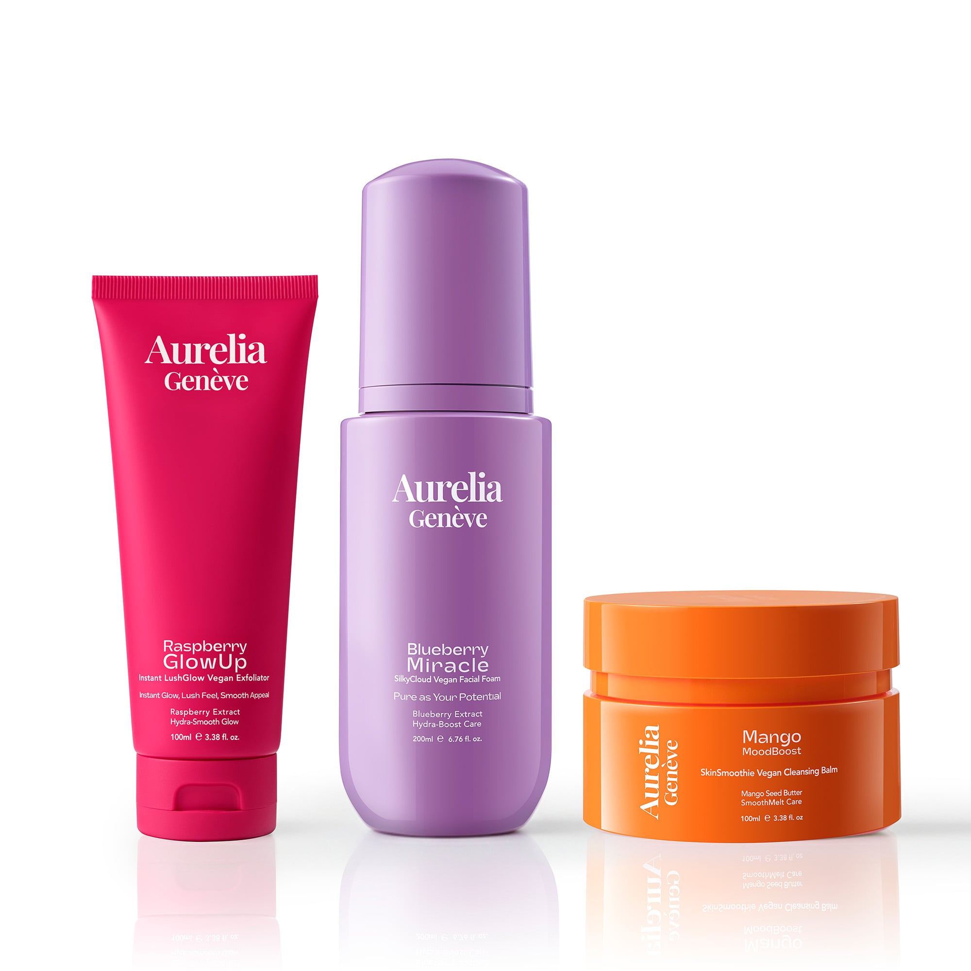 Makyaj Temizleme Balmı, Nemlendirici Yüz Temizleme Köpüğü & Işıltı Kazandıran Peeling Seti