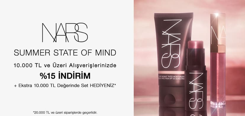 NARS ÜRÜNLERİNDE %15 İNDİRİM +EKSTRA HEDİYE FIRSATI