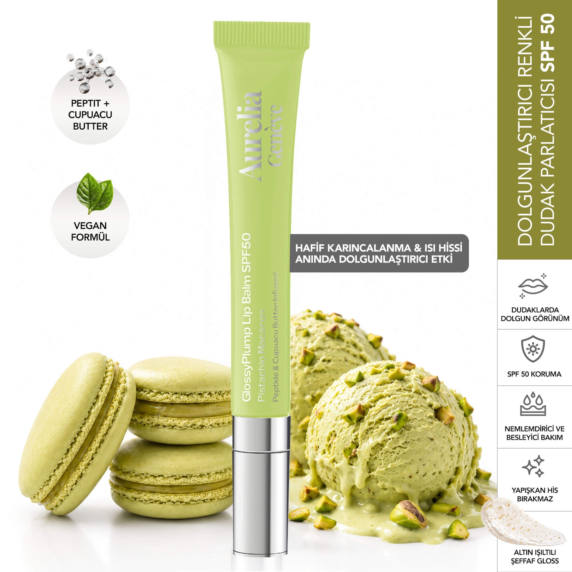 Dudakları Güneşten Koruyan & Anında Dolgunlaştırıcı Etkili Renkli Lip Balm