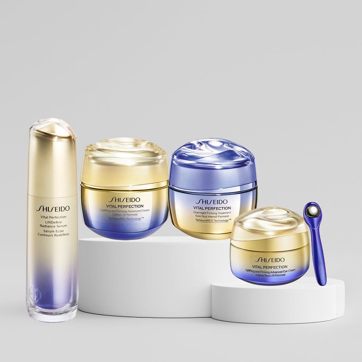 Retinol İçeren Göz Kremi & Yüz & Boyun Sıkılaştıran Serum, Sıkılaştırıcı Etkili Gündüz ve Gece Kremi Seti