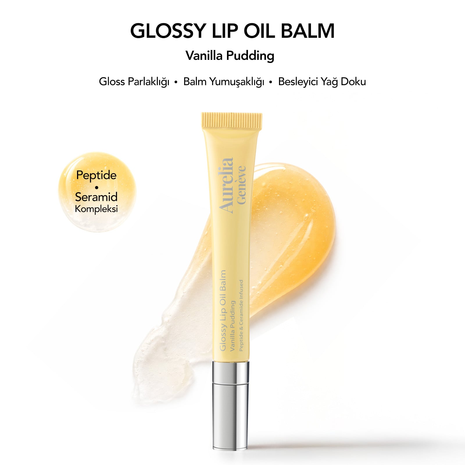 Peptit & Seramid İçeren Nemlendirici Etkili Renkli Lip Balm