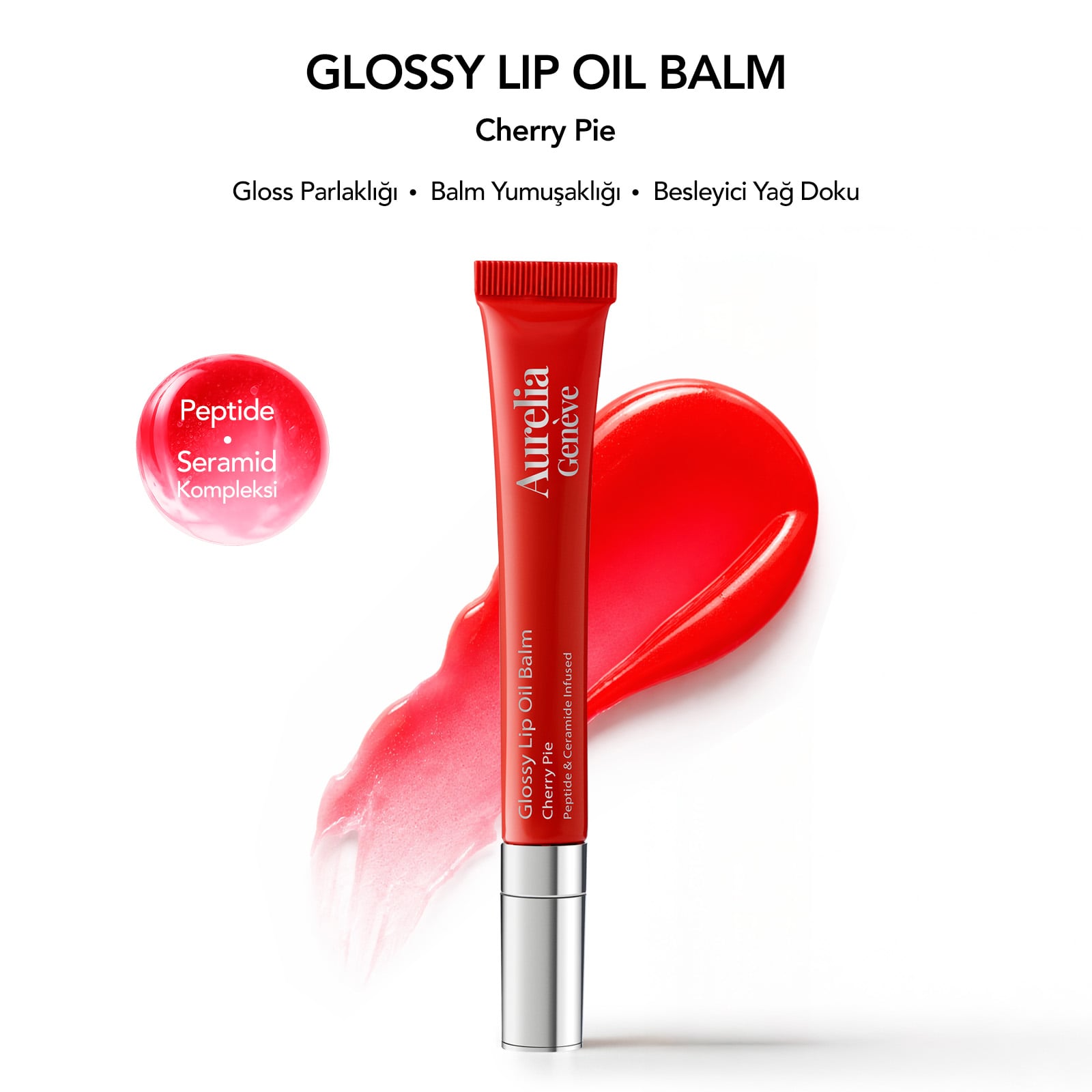 Peptit & Seramid İçeren Nemlendirici Etkili Renkli Lip Balm